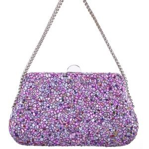Nina Rock Candy Minaudiere Crystal Lift Lock Evening Bag